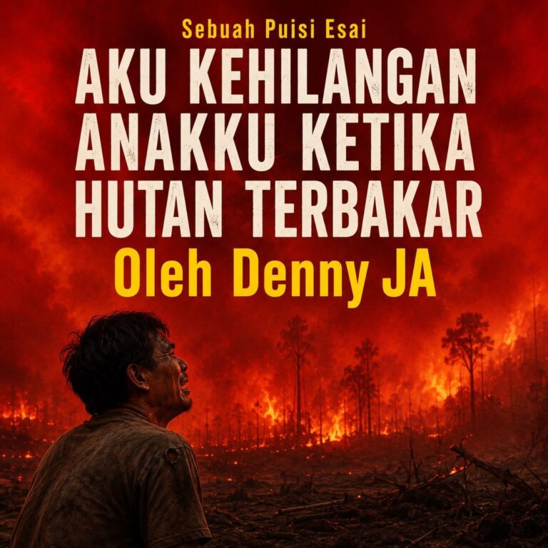 Sebuah Puisi Esai  AKU KEHILANGAN ANAKKU KETIKA HUTAN TERBAKAR